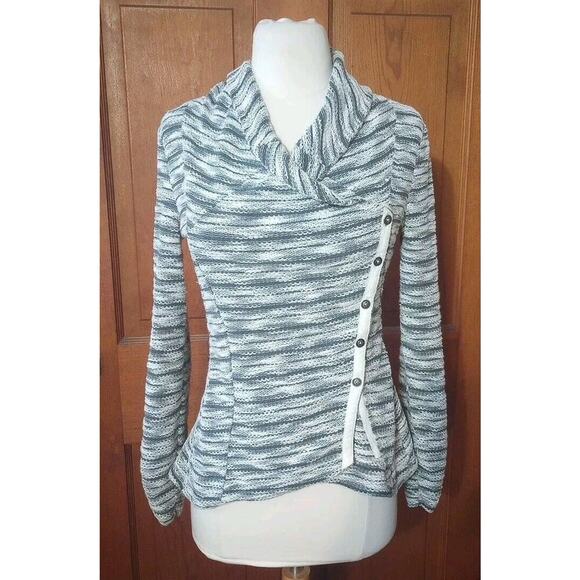 Anthropologie Saturday Sunday Sweater Womens Sz S Grey Sidewinder jacket - Picture 2 of 9